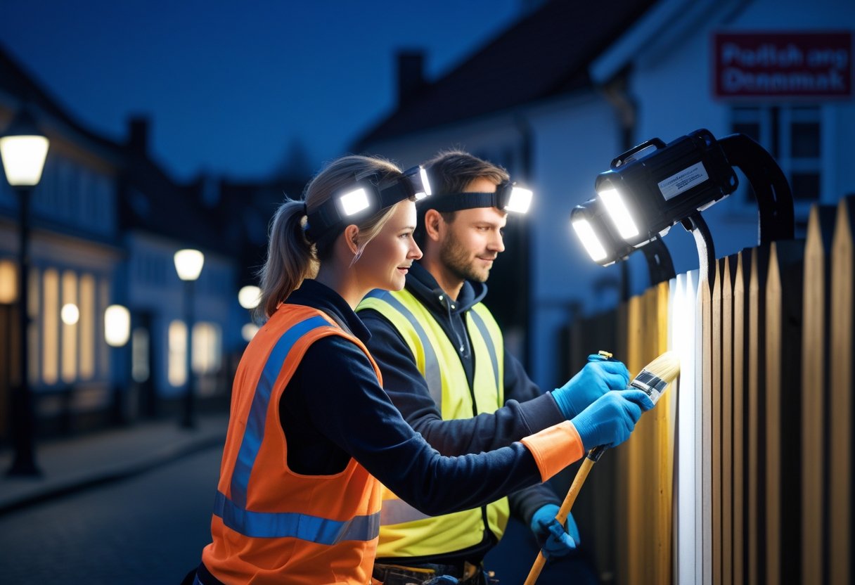 Saadan maler du sikkert i moerke med staerke lygter i Haderslev